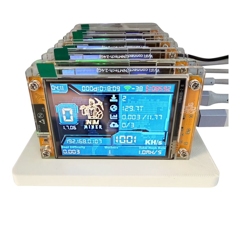 Upgrade Smart Home - 6X 1000KH/S Nmminer Nerdminer+6 Slotlu Taban