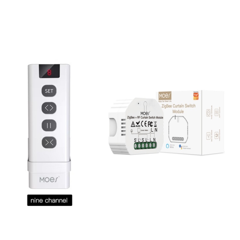 Curtain Motor - MOES ZigBee Akıllı RF433 Perde Anahtarı