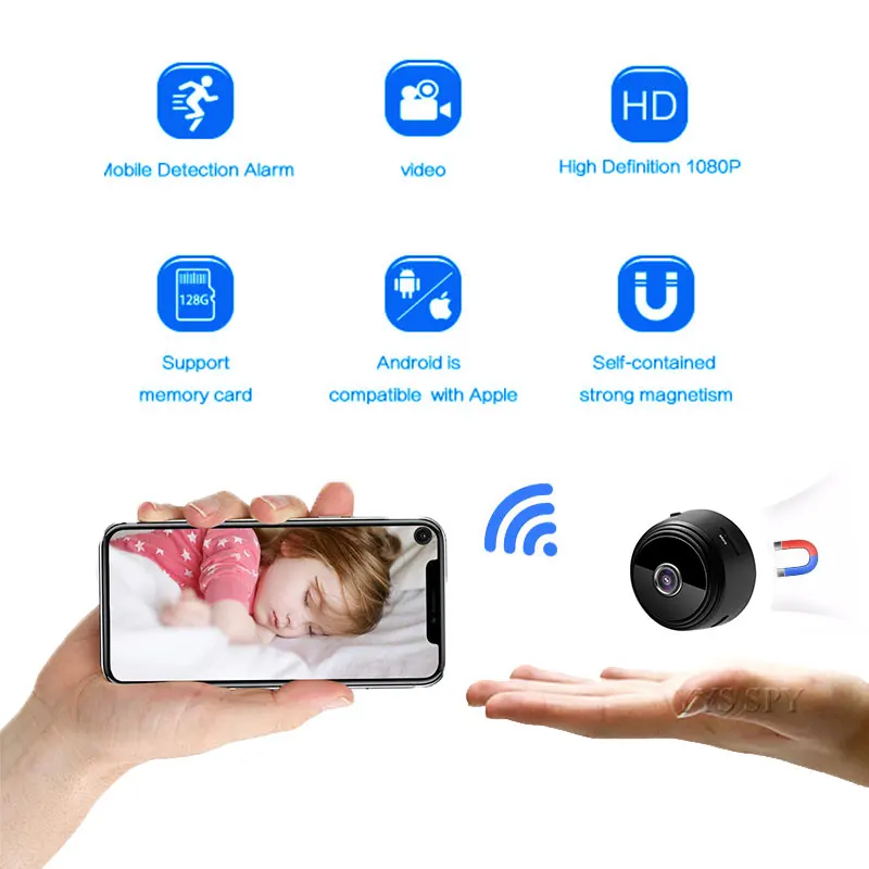 Smart Home Kamera - HD 1080P Mini Akıllı Ev Kamerası