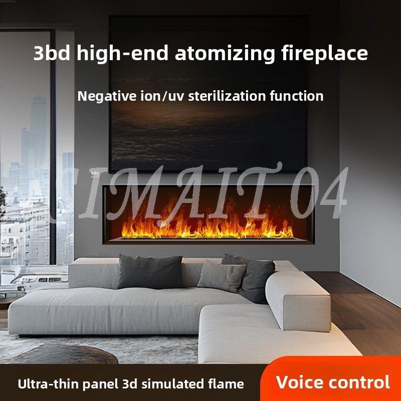 Smart Home Simulation - 3D atomize edici şömine ev tipi