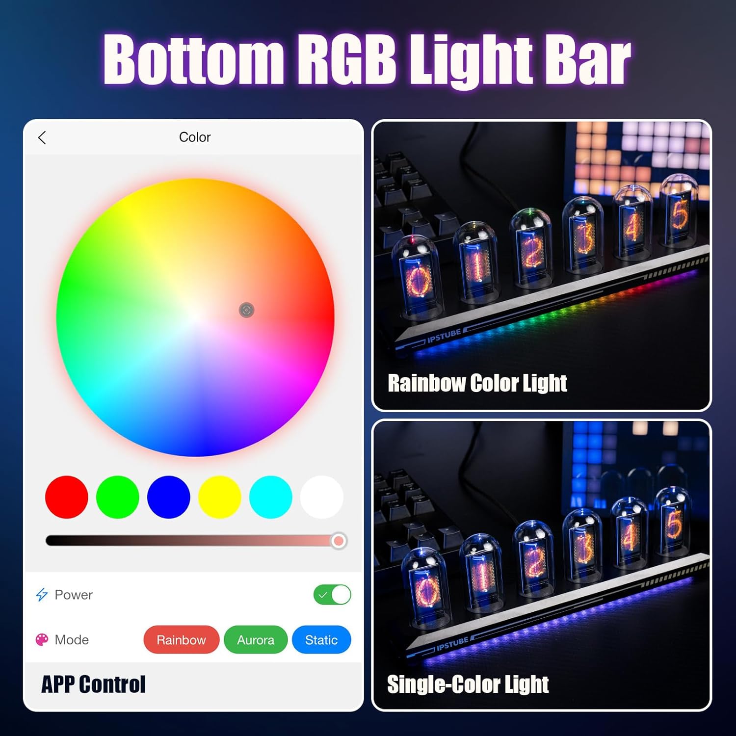 Nixie Tüp RGB IPS Ekran LED Re - Smart Home Interior incelemesi ve fiyatı