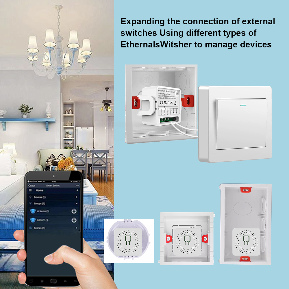 Tuya WiFi Akıllı Anahtar 1/2/3 - Smart Home Lighting Control incelemesi ve fiyatı