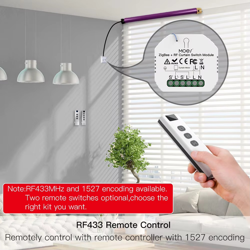 MOES ZigBee Akıllı RF433 Perde - Curtain Motor incelemesi ve fiyatı