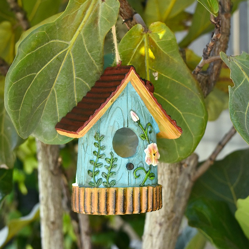 Rustik Reçine Kuş Evi Heykeli  - Smart Home Nest incelemesi ve fiyatı