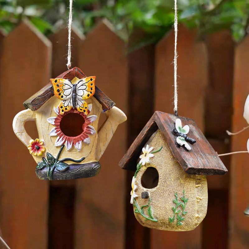 Rustik Reçine Kuş Evi Heykeli  - Smart Home Nest incelemesi ve fiyatı