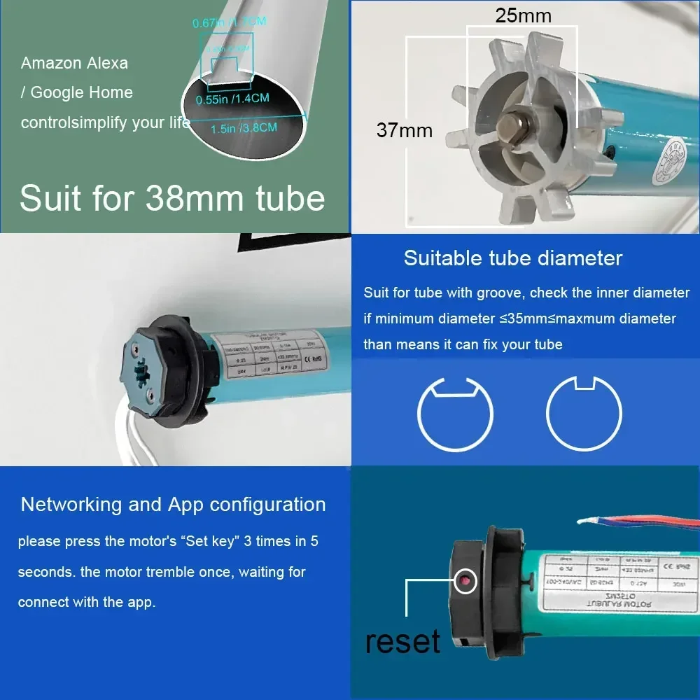SZMYQ 25mm 2N Tuya Akıllı Perd - Curtain Motor incelemesi ve fiyatı