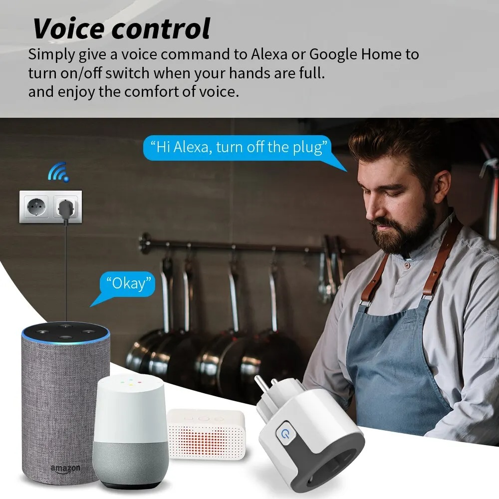 WiFi EU Akıllı Priz Tuya Uygul - Smart Home Nest incelemesi ve fiyatı