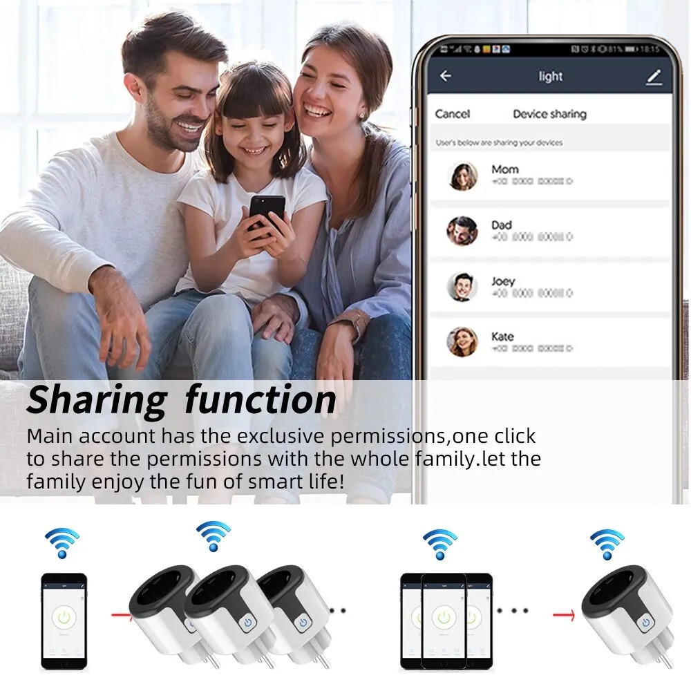 WiFi EU Akıllı Priz Tuya Uygul - Smart Home Nest incelemesi ve fiyatı