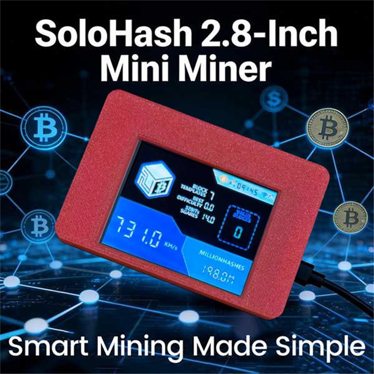 -[T134C Digital]NerdMinerV2NMM - Upgrade Smart Home incelemesi ve fiyatı