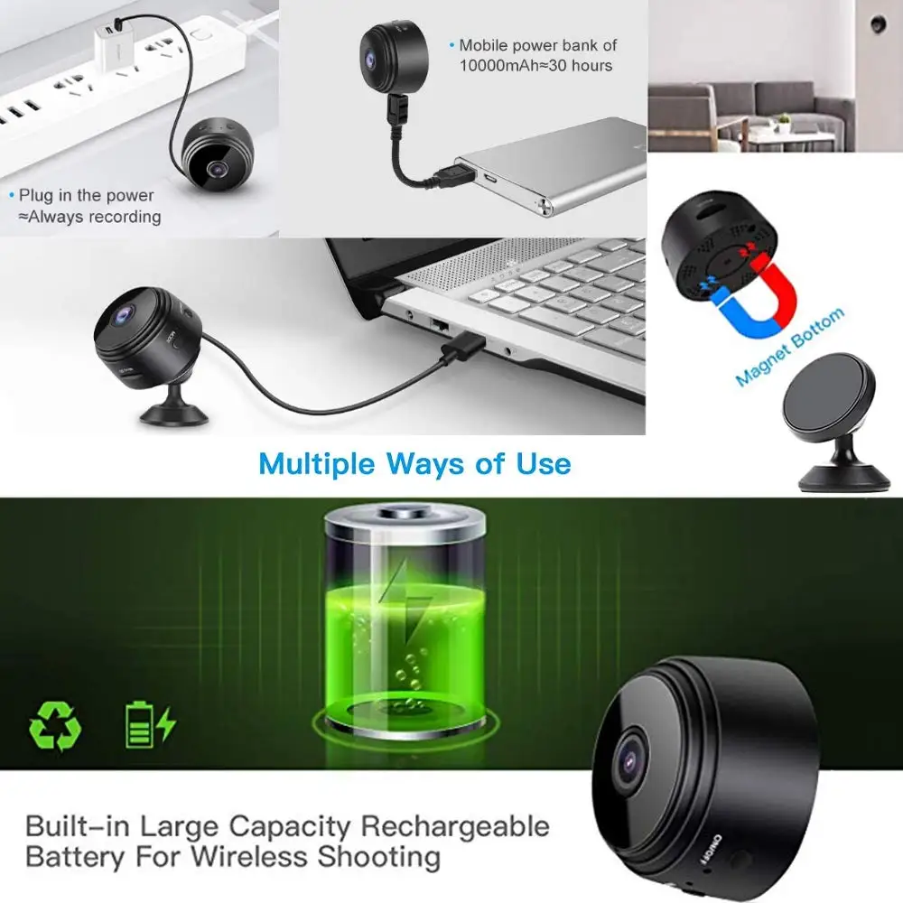 HD 1080P Mini Akıllı Ev Kamera - Smart Home Kamera incelemesi ve fiyatı
