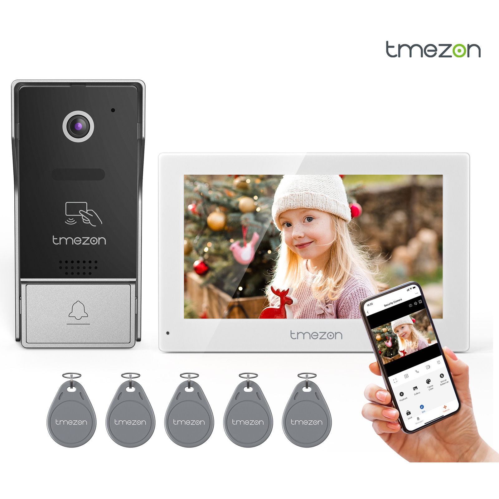 7 inç Tuya 1080P kablosuz Wifi - Smart Home Video Doorbell App incelemesi ve fiyatı