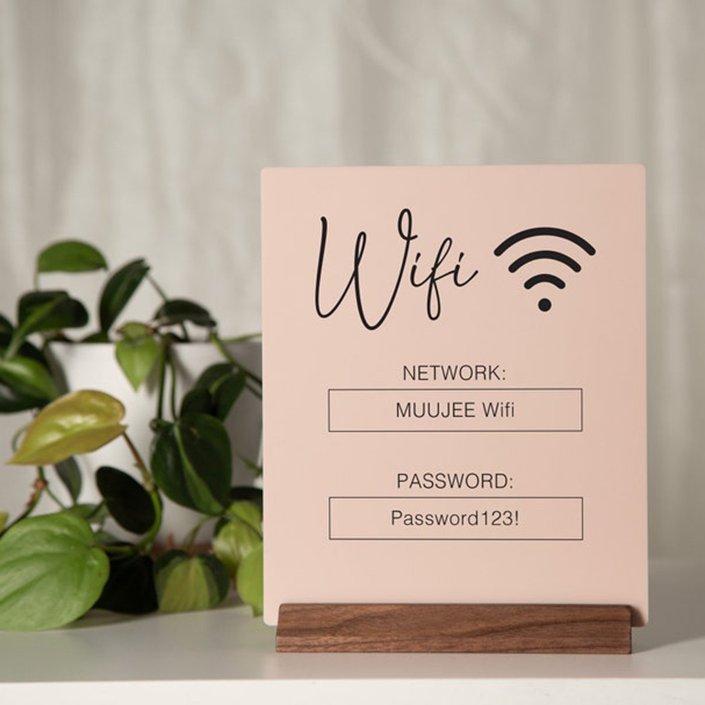 Ahşap Tabanlı Özel WiFi QR Kod - Airbnb Smart Home incelemesi ve fiyatı