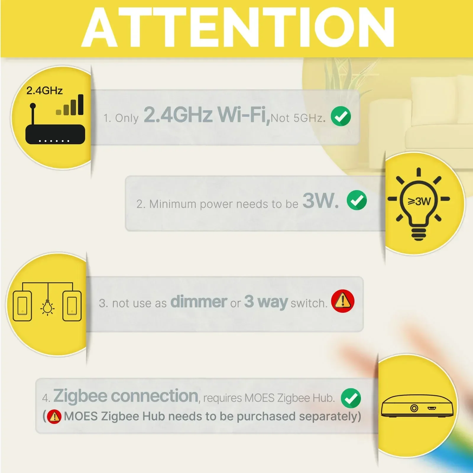 MOES Tuya ZigBee ABD Akıllı Iş - Smart Home Lighting Control incelemesi ve fiyatı