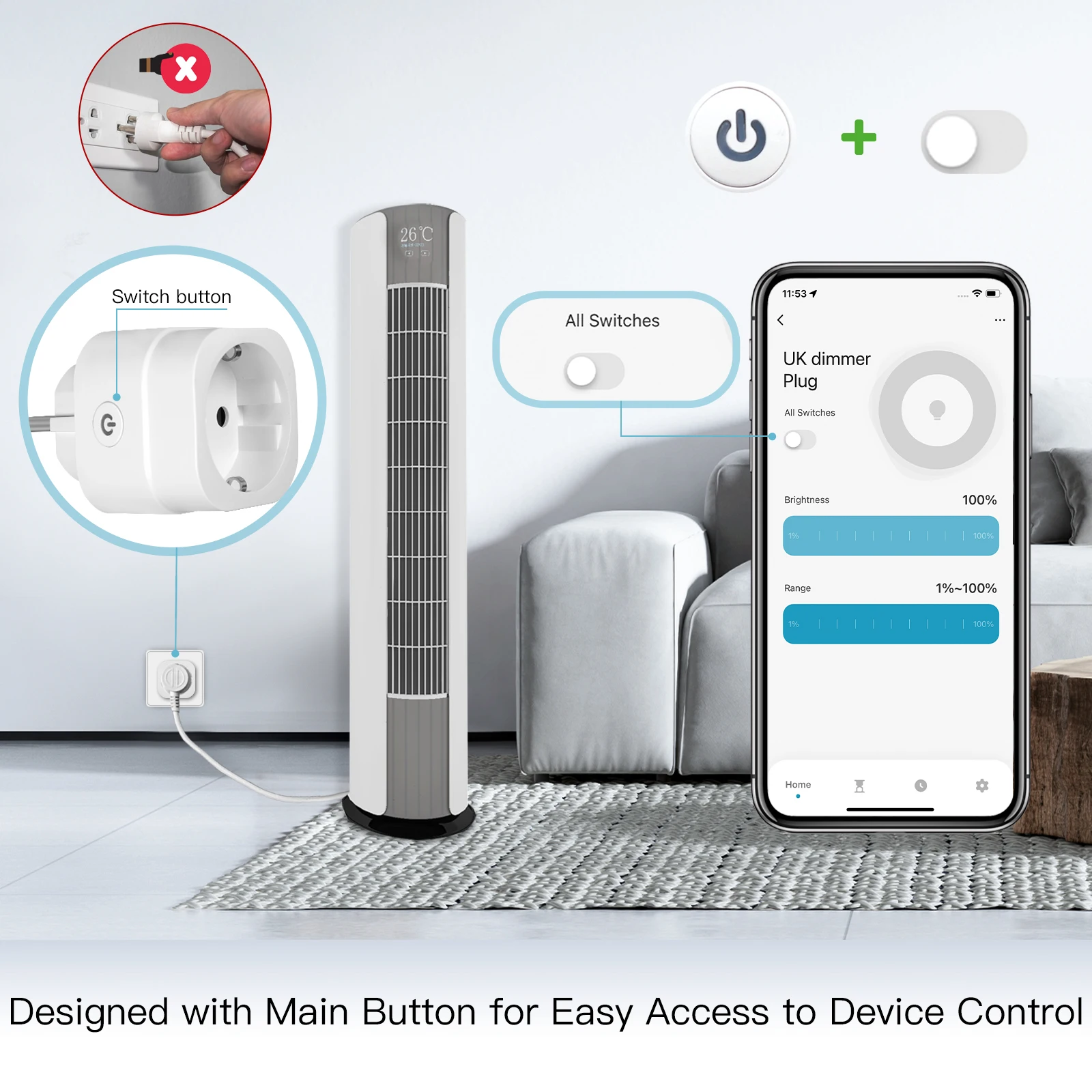 MOES Tuya WiFi Akıllı Priz Kıs - Smart Home Nest incelemesi ve fiyatı