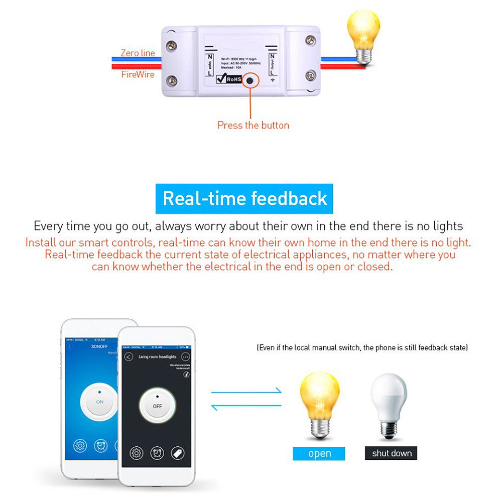 1 Adet WiFi Akıllı Ev Anahtarı - Smart Home Lighting Control incelemesi ve fiyatı